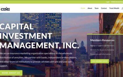 Financial Services Website: Capital Investment Management