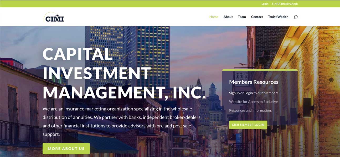 Capital Investment Management, Inc. Website