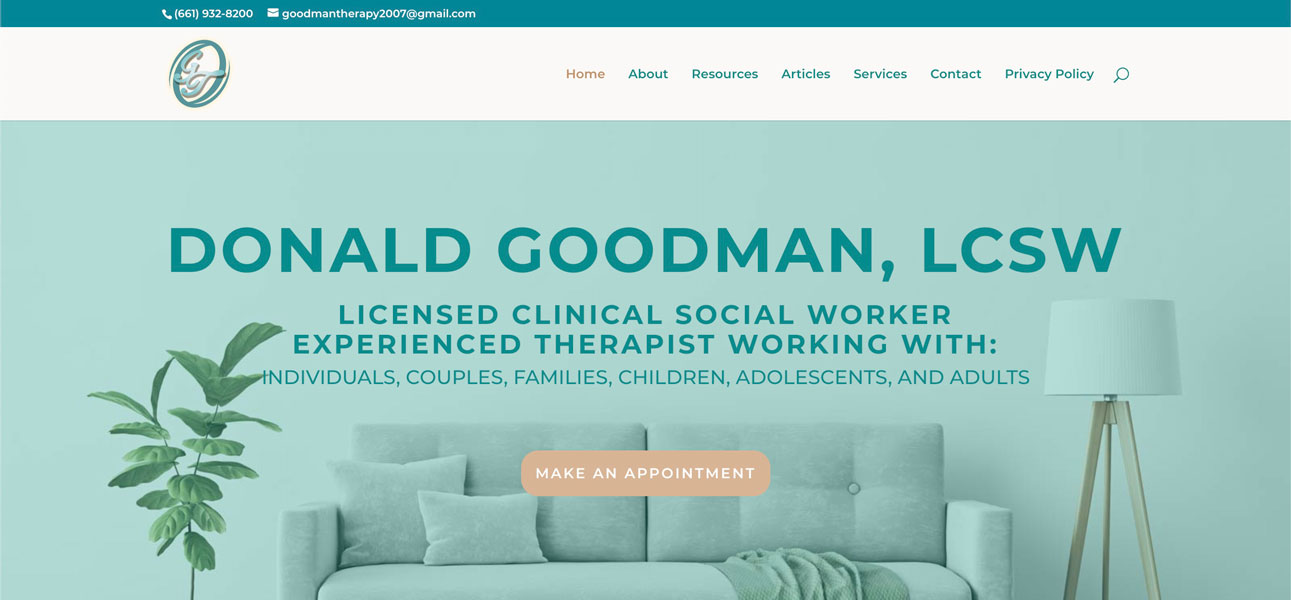 Therapy Website Donal Goodman, LCSW