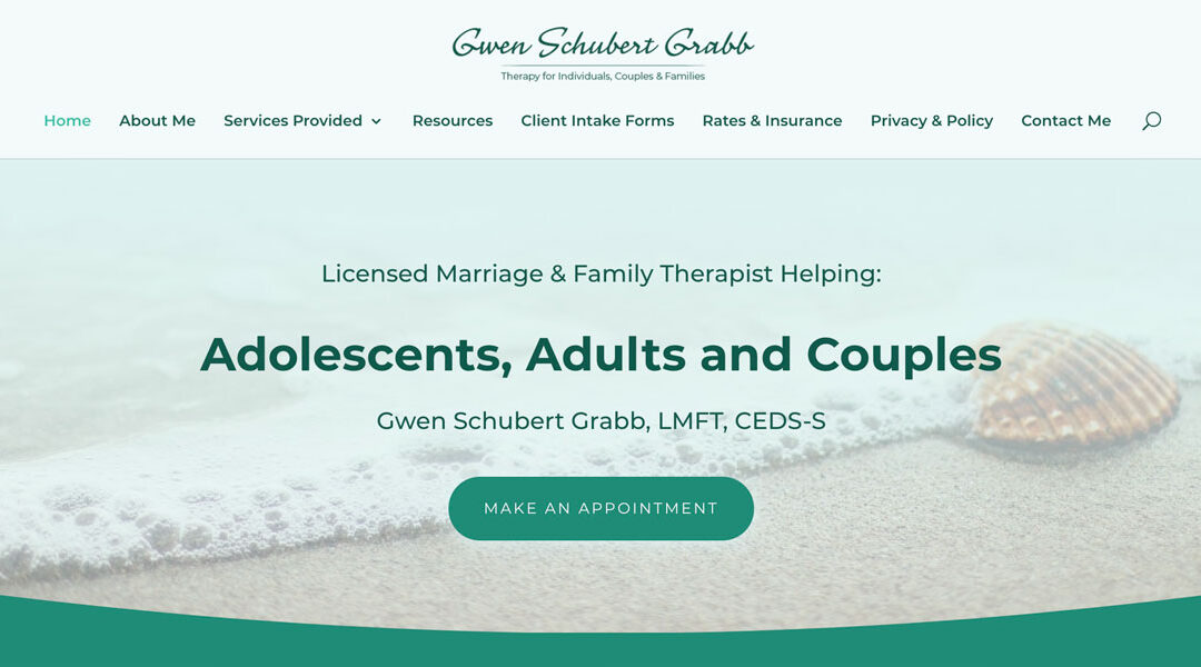 Therapy Website: Gwen Schubert Grabb, LMFT, CEDS-S