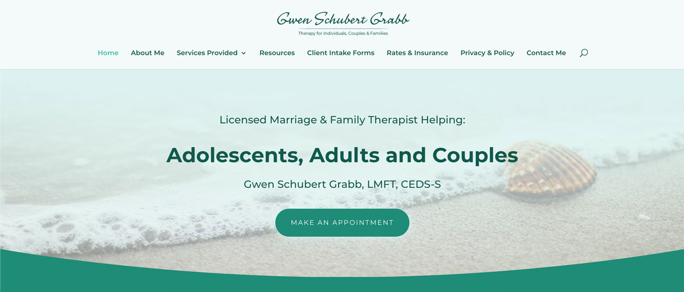 Gwen Schubert Grabb Therapy Website