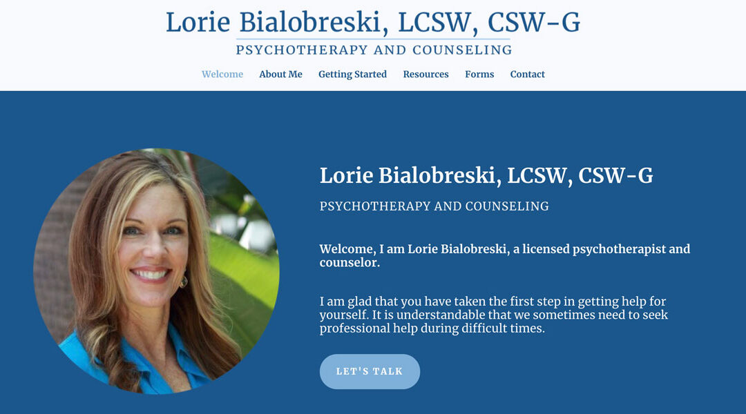 Therapy Website: Lorie Bialobreski, LCSW, CSW-G