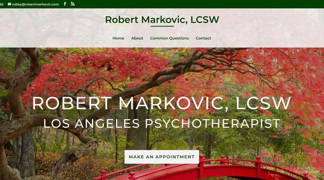 Therapy Website: Robert Markovic, LCSW