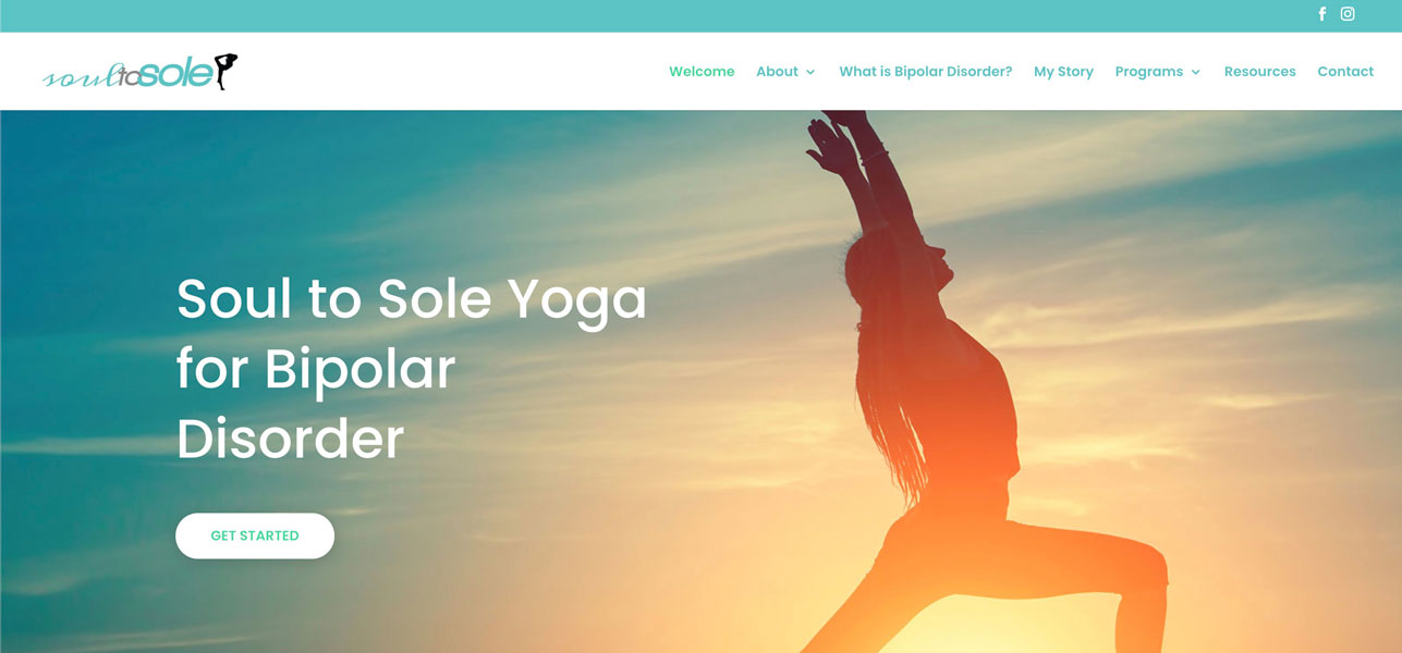 Soul to Sole Yoga for Bipolar Disorder Website